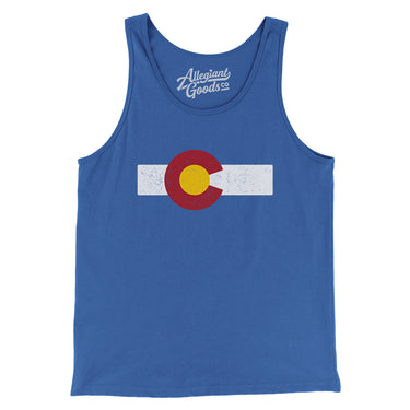 Colorado State Flag Men/Unisex Tank Top-Allegiant Goods Co. Vintage Sports Apparel