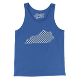 Kentucky Checkerboard Men/Unisex Tank Top-Allegiant Goods Co. Vintage Sports Apparel