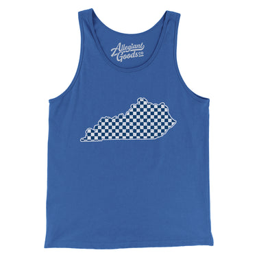 Kentucky Checkerboard Men/Unisex Tank Top-Allegiant Goods Co. Vintage Sports Apparel