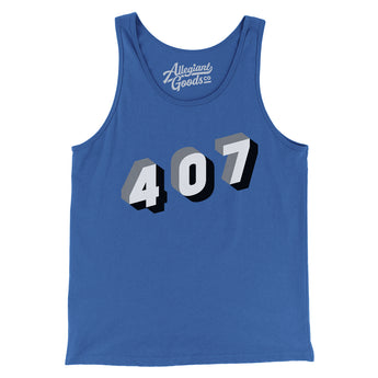 Orlando 407 Area Code Men/Unisex Tank Top-Allegiant Goods Co. Vintage Sports Apparel
