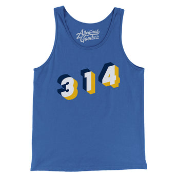St. Louis 314 Area Code Men/Unisex Tank Top-Allegiant Goods Co. Vintage Sports Apparel