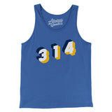 St. Louis 314 Area Code Men/Unisex Tank Top-Allegiant Goods Co. Vintage Sports Apparel