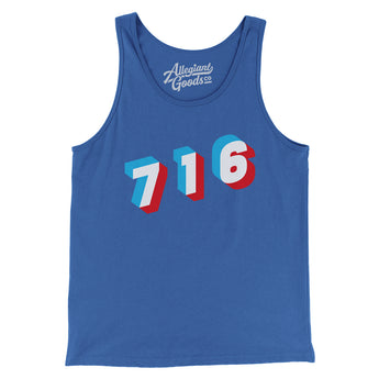 Buffalo 716 Area Code Men/Unisex Tank Top-Allegiant Goods Co. Vintage Sports Apparel