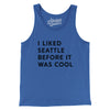 I Liked Seattle Before It Was Cool Men/Unisex Tank Top-True Royal-Allegiant Goods Co. Vintage Sports Apparel