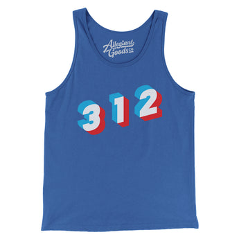 Chicago 312 Area Code Men/Unisex Tank Top-Allegiant Goods Co. Vintage Sports Apparel