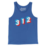 Chicago 312 Area Code Men/Unisex Tank Top-True Royal-Allegiant Goods Co. Vintage Sports Apparel