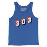 Denver 303 Area Code Men/Unisex Tank Top-Allegiant Goods Co. Vintage Sports Apparel