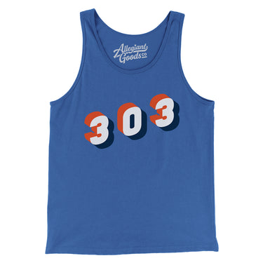 Denver 303 Area Code Men/Unisex Tank Top-Allegiant Goods Co. Vintage Sports Apparel