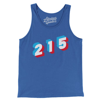 Philadelphia 215 Area Code Men/Unisex Tank Top-Allegiant Goods Co. Vintage Sports Apparel