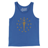 Indiana State Flag Men/Unisex Tank Top-Allegiant Goods Co. Vintage Sports Apparel
