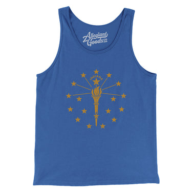 Indiana State Flag Men/Unisex Tank Top-Allegiant Goods Co. Vintage Sports Apparel