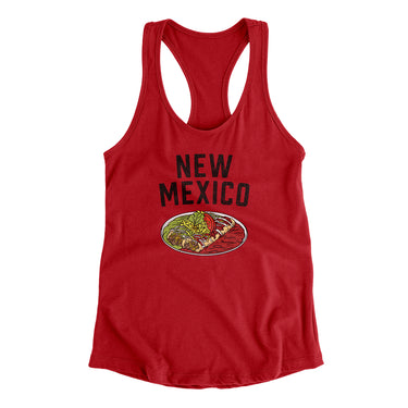 New Mexico Christmas Enchiladas Women's Racerback Tank-Allegiant Goods Co. Vintage Sports Apparel