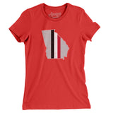 Georgia Stripes Women's T-Shirt-Allegiant Goods Co. Vintage Sports Apparel