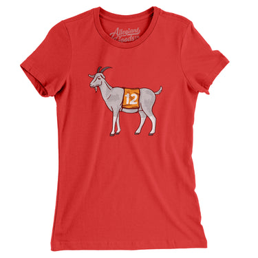GOAT #12 Women's T-Shirt-Allegiant Goods Co. Vintage Sports Apparel
