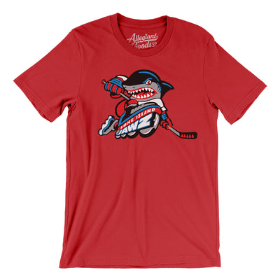 Long Island Jawz Roller Hockey Men/Unisex T-Shirt-Red-Allegiant Goods Co. Vintage Sports Apparel