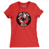Long Island Ducks Hockey Women's T-Shirt-Allegiant Goods Co. Vintage Sports Apparel