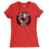 Long Island Ducks Hockey Women's T-Shirt-Red-Allegiant Goods Co. Vintage Sports Apparel