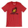 Michigan Stags Hockey Men/Unisex T-Shirt-Red-Allegiant Goods Co. Vintage Sports Apparel