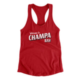 Champa Bay Women's Racerback Tank-Allegiant Goods Co. Vintage Sports Apparel