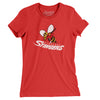 Syracuse Stingers Lacrosse Women's T-Shirt-Red-Allegiant Goods Co. Vintage Sports Apparel