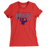 Pittsburgh Maulers Football Women's T-Shirt-Red-Allegiant Goods Co. Vintage Sports Apparel