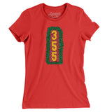 Ivy Outfield Wall Women's T-Shirt-Red-Allegiant Goods Co. Vintage Sports Apparel