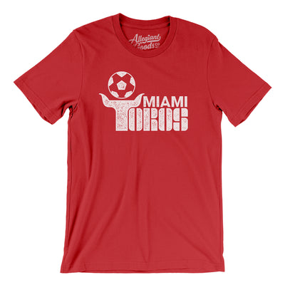 Miami Toros Soccer Men/Unisex T-Shirt-Red-Allegiant Goods Co. Vintage Sports Apparel