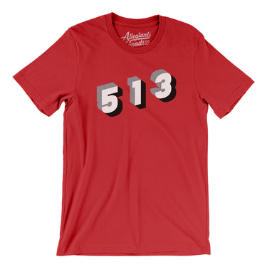 Cincinnati 513 Area Code Men/Unisex T-Shirt-Allegiant Goods Co. Vintage Sports Apparel
