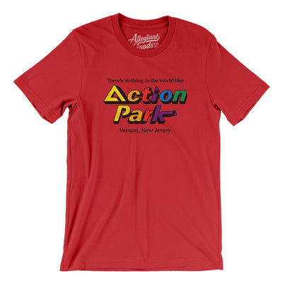 Action Park Amusement Park Men/Unisex T-Shirt-Red-Allegiant Goods Co. Vintage Sports Apparel