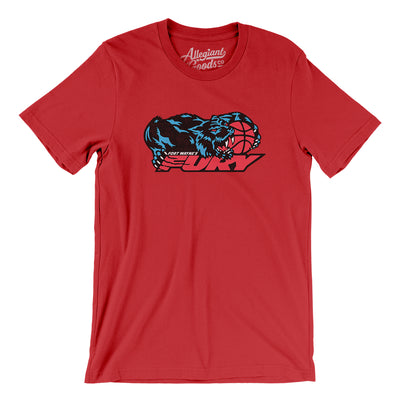 Fort Wayne Fury Basketball Men/Unisex T-Shirt-Red-Allegiant Goods Co. Vintage Sports Apparel
