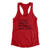 I Liked Seattle Before It Was Cool Women's Racerback Tank-Red-Allegiant Goods Co. Vintage Sports Apparel