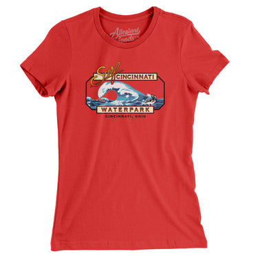 Surf Cincinnati Amusement Park Women's T-Shirt-Allegiant Goods Co. Vintage Sports Apparel