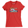 Surf Cincinnati Amusement Park Women's T-Shirt-Red-Allegiant Goods Co. Vintage Sports Apparel