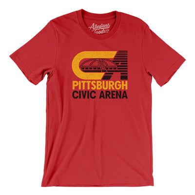 Pittsburgh Civic Arena Men/Unisex T-Shirt-Red-Allegiant Goods Co. Vintage Sports Apparel