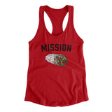 Mission Burrito Women's Racerback Tank-Allegiant Goods Co. Vintage Sports Apparel