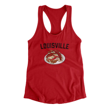 Louisville Hot Brown Women's Racerback Tank-Allegiant Goods Co. Vintage Sports Apparel