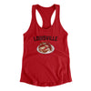 Louisville Hot Brown Women's Racerback Tank-Red-Allegiant Goods Co. Vintage Sports Apparel