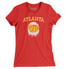 Atlanta Basketball Ice Women's T-Shirt-Red-Allegiant Goods Co. Vintage Sports Apparel