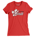 Chicago Winds Football Women's T-Shirt-Allegiant Goods Co. Vintage Sports Apparel