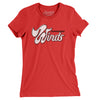 Chicago Winds Football Women's T-Shirt-Red-Allegiant Goods Co. Vintage Sports Apparel