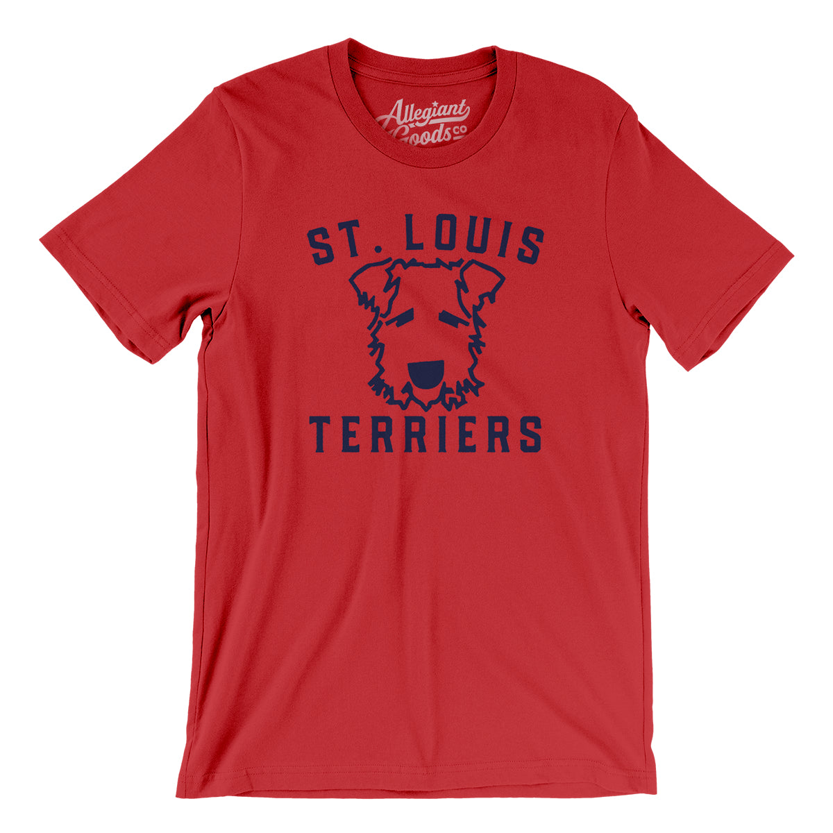St. Louis Pro Baseball Apparel | St. Louis A Drinking Town with A Baseball Problem Shirt Short Sleeve / Large / Red