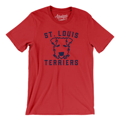 St. Louis Terriers Baseball Men/Unisex T-Shirt-Red-Allegiant Goods Co. Vintage Sports Apparel