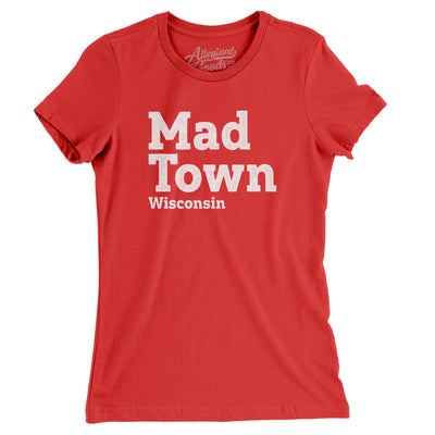 Mad-Town Women's T-Shirt-Red-Allegiant Goods Co. Vintage Sports Apparel
