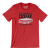 Georgia Dome Men/Unisex T-Shirt-Red-Allegiant Goods Co. Vintage Sports Apparel