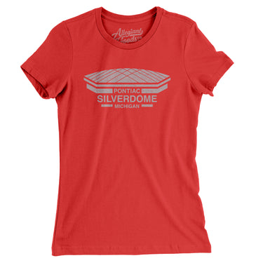 Detroit Silverdome Women's T-Shirt-Allegiant Goods Co. Vintage Sports Apparel