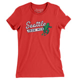 Seattle Ironmen Hockey Women's T-Shirt-Allegiant Goods Co. Vintage Sports Apparel