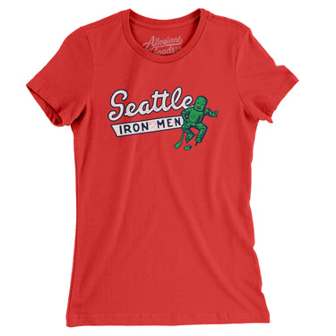 Seattle Ironmen Hockey Women's T-Shirt-Allegiant Goods Co. Vintage Sports Apparel