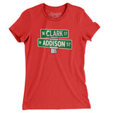 Addison & Clark Street Chicago Women's T-Shirt-Allegiant Goods Co. Vintage Sports Apparel