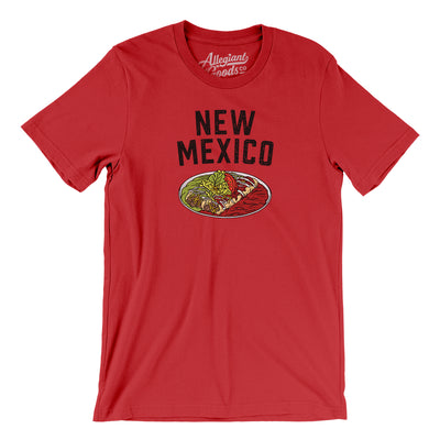 New Mexico Christmas Enchiladas Men/Unisex T-Shirt-Red-Allegiant Goods Co. Vintage Sports Apparel