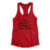 I Liked Detroit Before It Was Cool Women's Racerback Tank-Red-Allegiant Goods Co. Vintage Sports Apparel